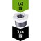 B & K STZ Industries 3/4 in. MIP each X 1/2 in. D FIP Galvanized Malleable Iron Hex Bushing 311UPB-3412 - alternate 4